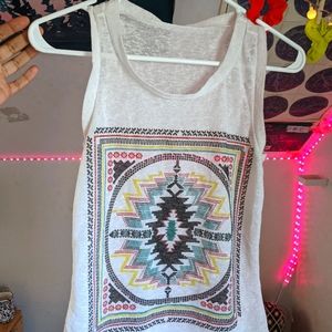 Sheer Tribal Muscle Top